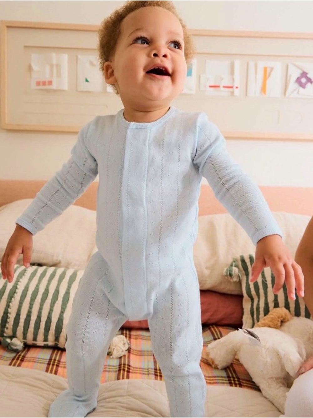 Magnetic Me 9-12 months infant boy: romper sleeper modal & cotton